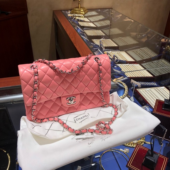 CHANEL Handbags - AUTHENTIC CHANEL! Classic Double Flap, Pink Bag!!!